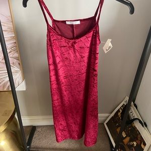 Crush red dress